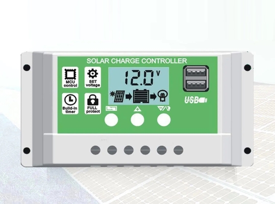 30A PWM Solar Charge Controller Discharge Regulator 12V 24V 1920W for Lithium Batteries