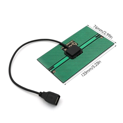 1.65W Solar Charger Solar Panel 76*133MM Output Solar Power Charging For Outdoor Camping Mobile Phone USB Charged Device