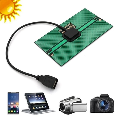 1.65W Solar Charger Solar Panel 76*133MM Output Solar Power Charging For Outdoor Camping Mobile Phone USB Charged Device
