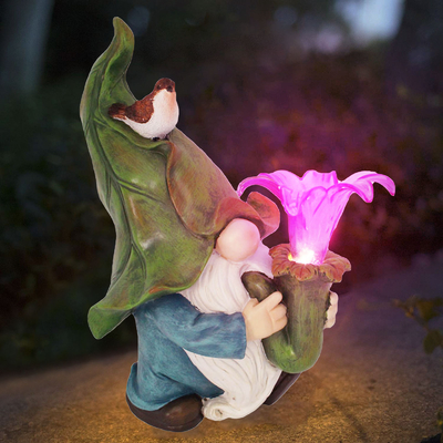 Garden Statue Solar Light Crafts Luminous Decorative Gift Panel