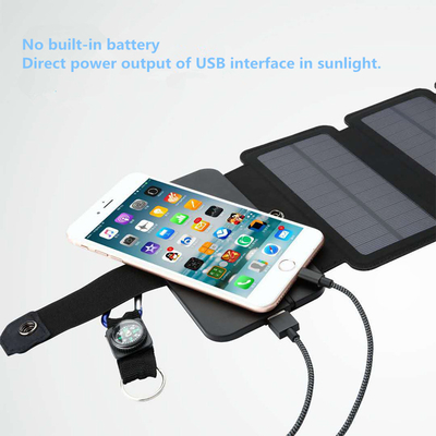 10W Foldable Solar Panel 5V 2.1A USB Output Devices For Smartphones