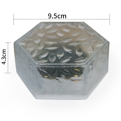 Solar Outdoor Waterproof Ice Brick Lights Decorative Hexagonal Buried Lights Courtyard Lawn Path Solar LED Lights
