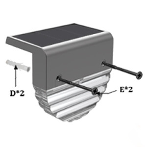 IP44 Waterproof Solar LED Garden Step Lights 8-10 Hours Working Time Small Size
